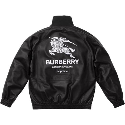 burberry supreme leather jacket|burberry bomber jacket women's.